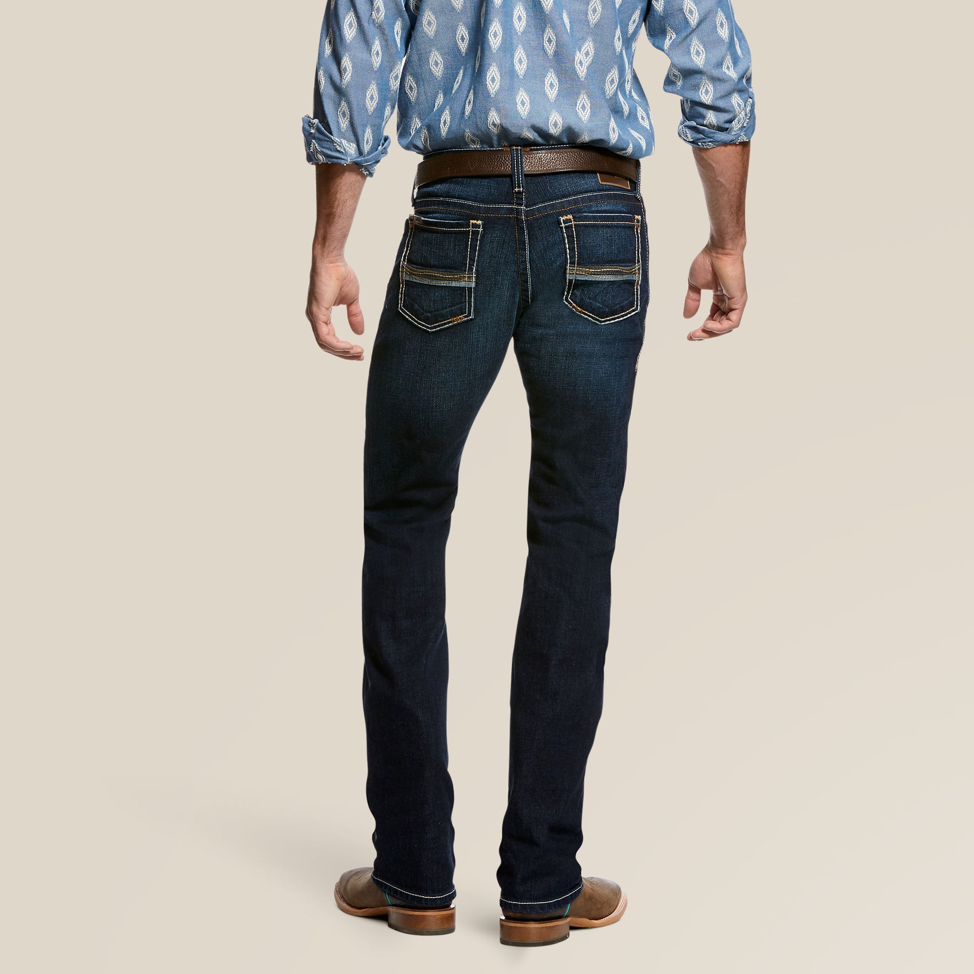 PANTALON ARIAT M7 SLIM FIT STRAIGHT LEG-AZUL