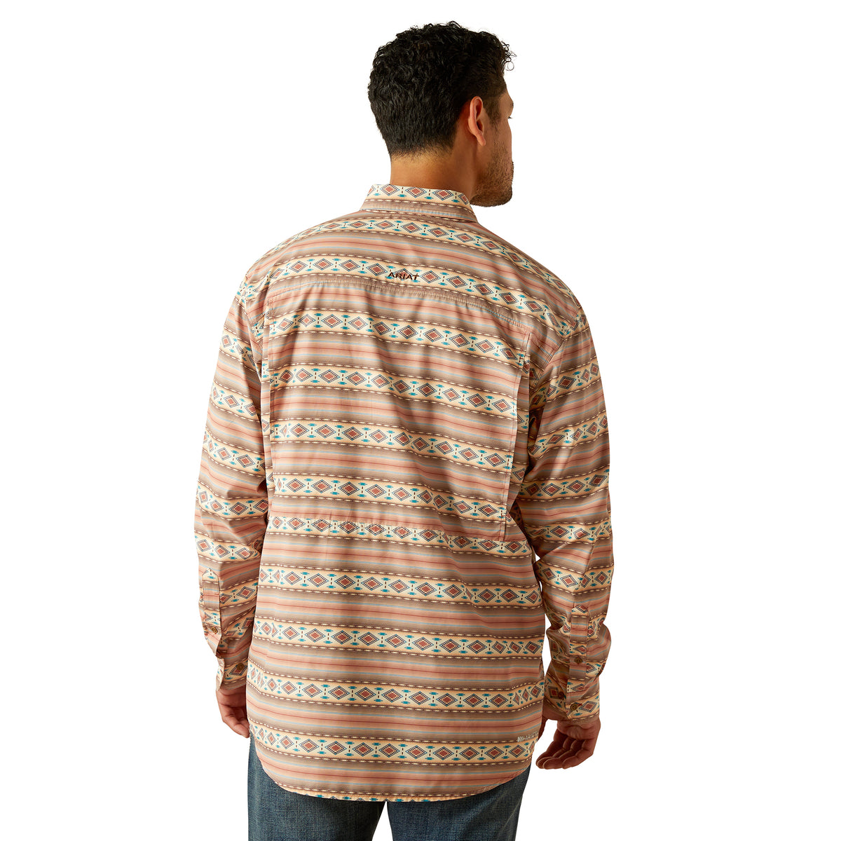 CAMISA ARIAT VENTTEK OUTBOUND LS SHRT BAKED CLAY