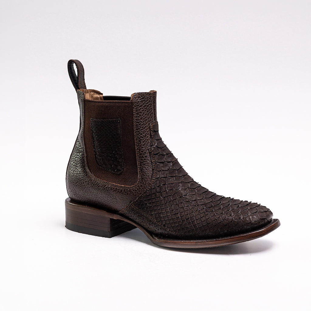 BOTIN GOLDRUSH PIEL DE PITON CAFÉ HORMA BULLDOG