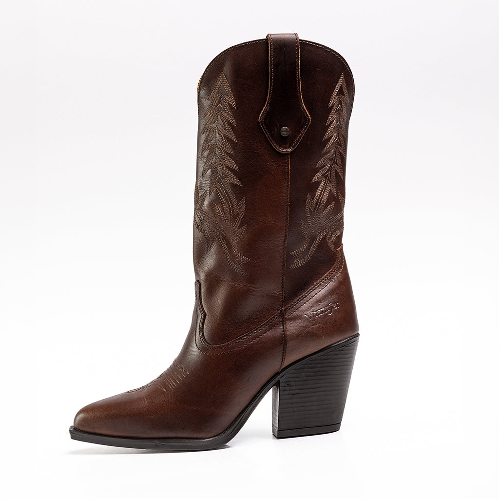 BOTA WRANGLER DE MUJER MODELO NAVA COLOR MIEL 1424