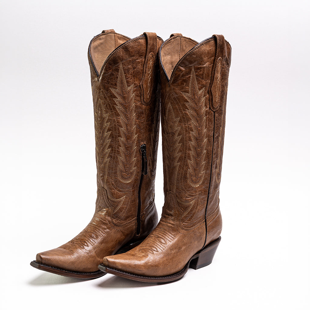 BOTA GOLDRUSH DE MUJER MODELO PALMAS MARRUECOS MIEL 1341