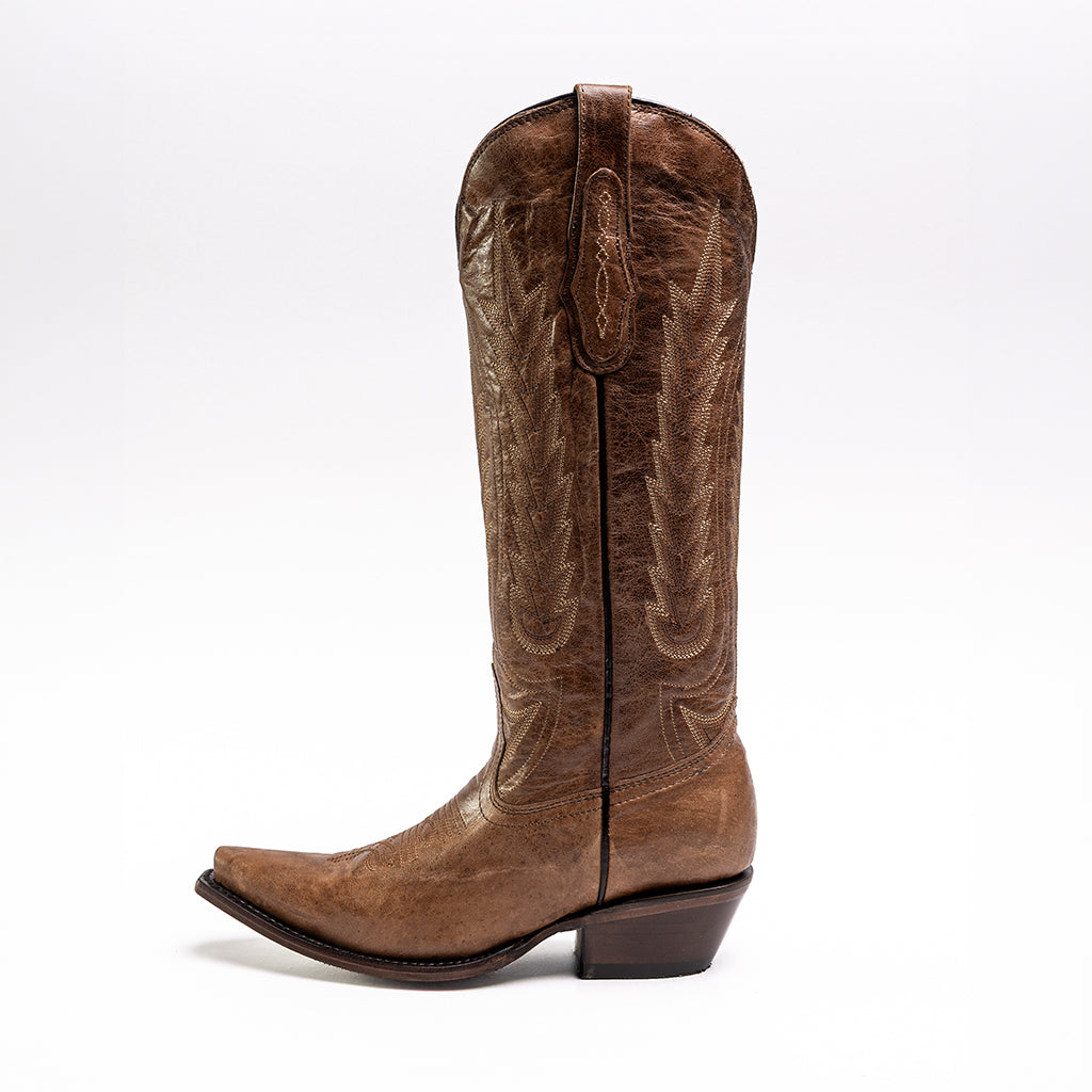 BOTA GOLDRUSH DE MUJER MODELO PALMAS MARRUECOS MIEL 1341
